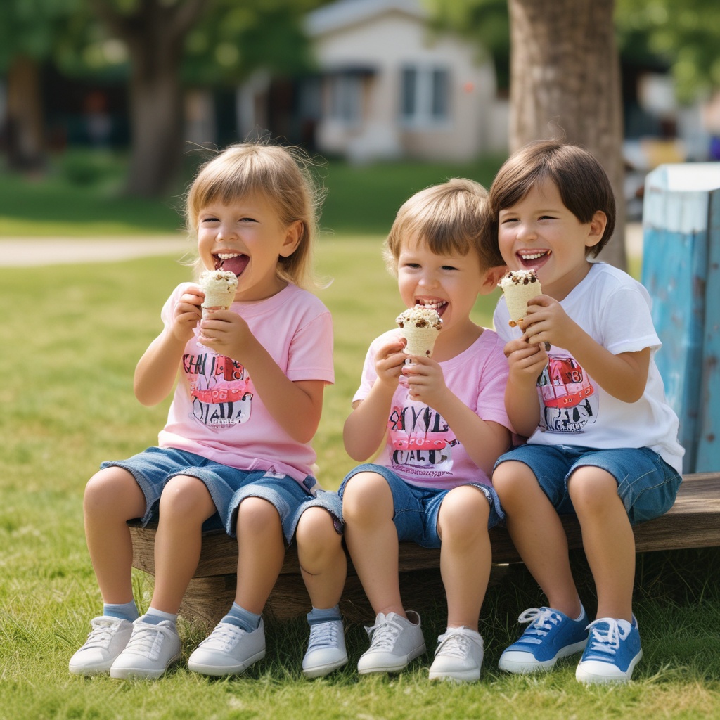 Children enjoying SoyScream ice cream